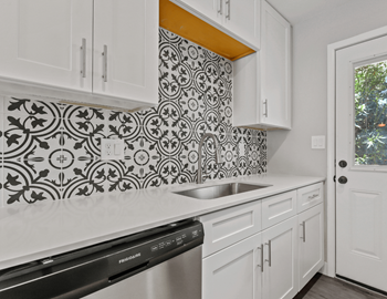 Decorative tile backsplash